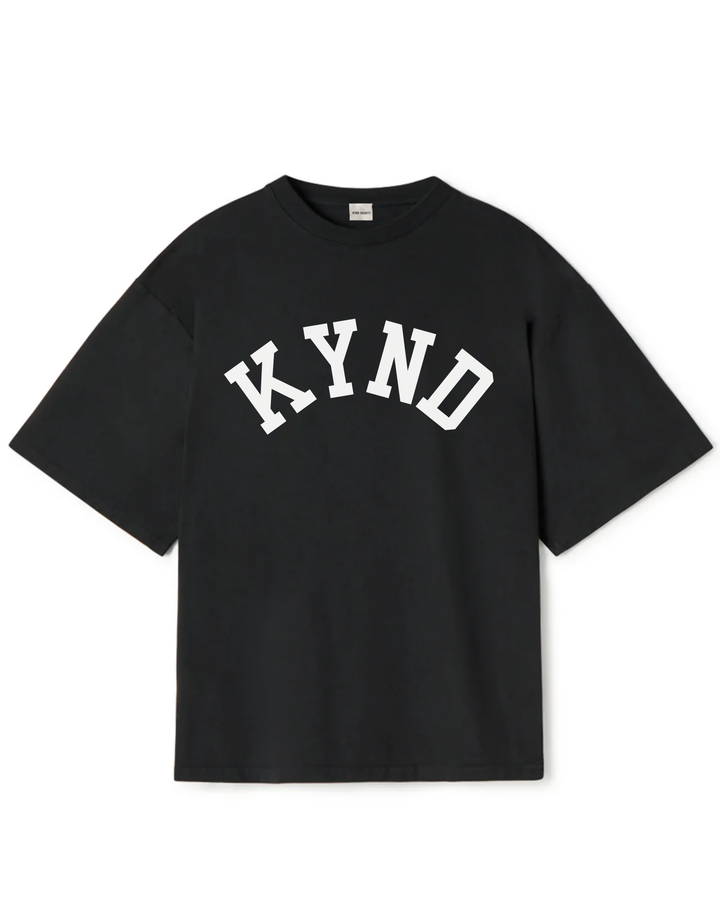 Oversized Varsity T-Shirt - Black