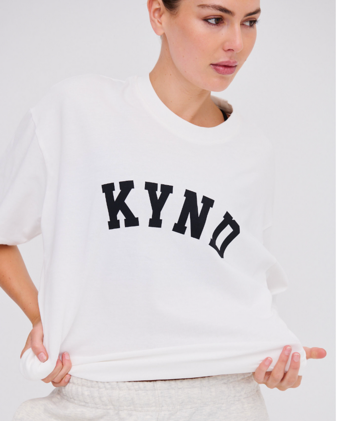 Oversized Varsity T-Shirt - Off White