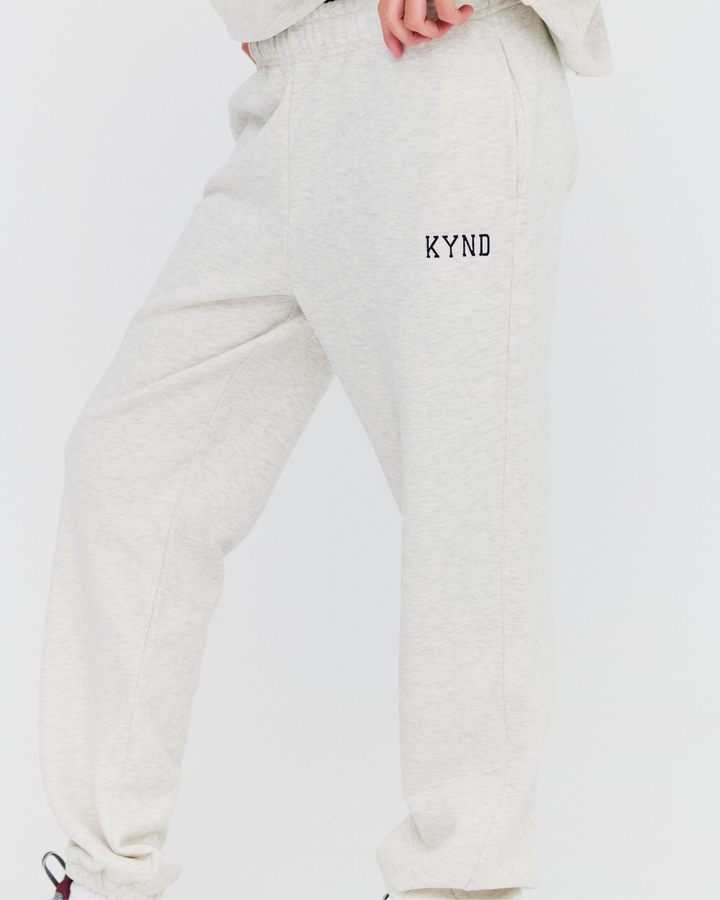 Varsity Sweatpants - Grey Marle