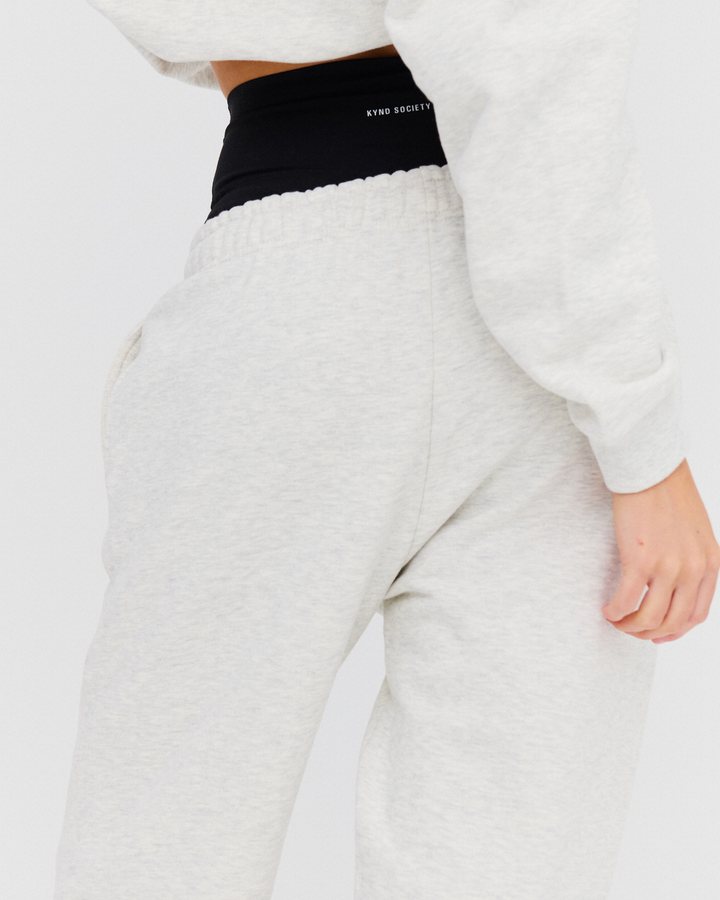 Varsity Sweatpants - Grey Marle